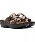 Clarks Merliah2 Cove Casual Leather Wedge Sandals
