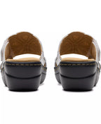Clarks Merliah2 Belle Flower Leather Wedge Sandals