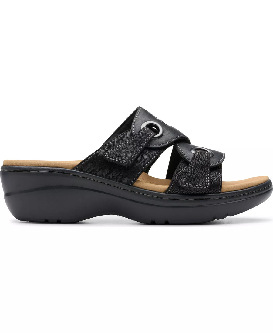 Clarks Merliah2 Cove Casual Leather Wedge Sandals