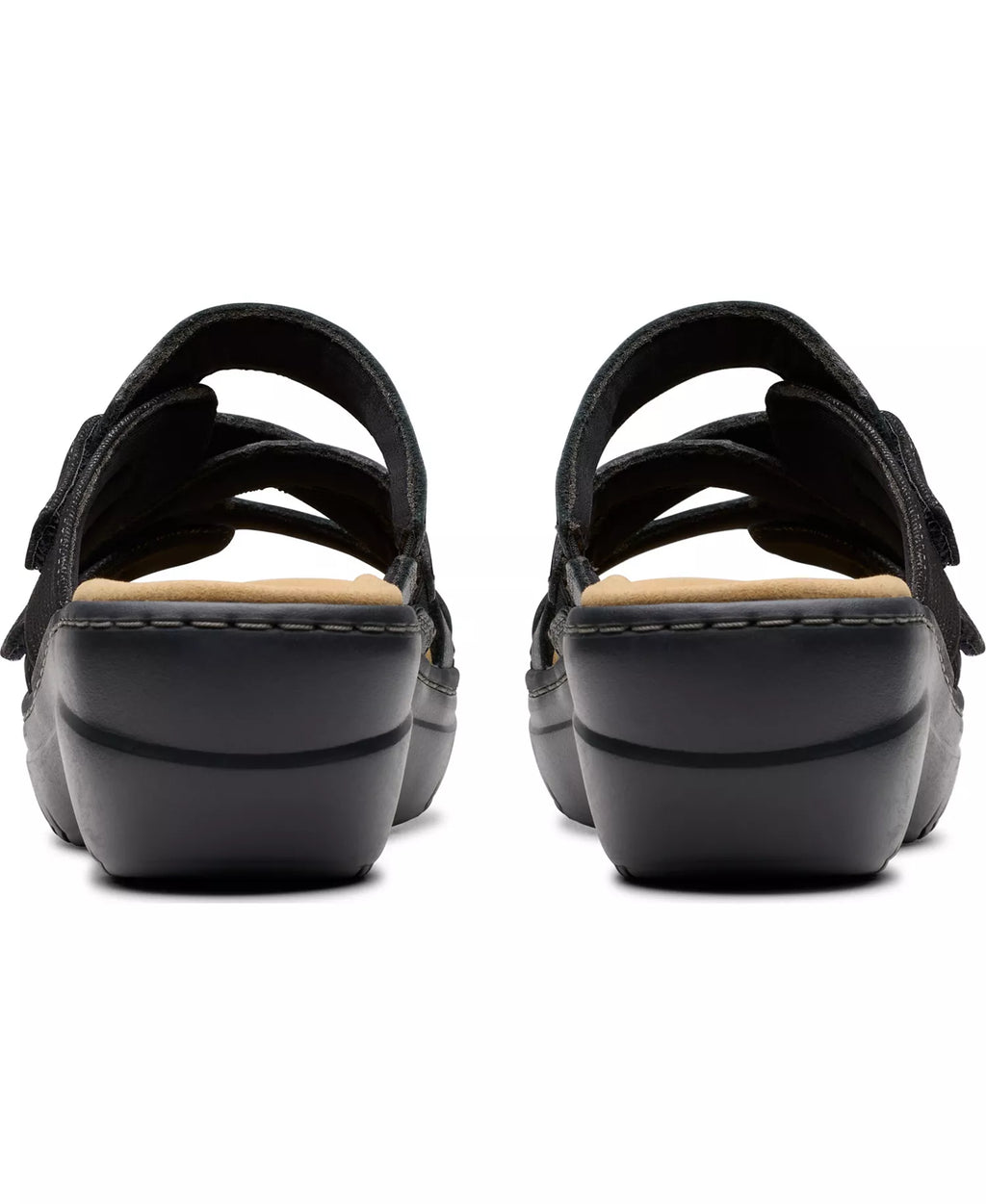 Clarks Merliah2 Cove Casual Leather Wedge Sandals