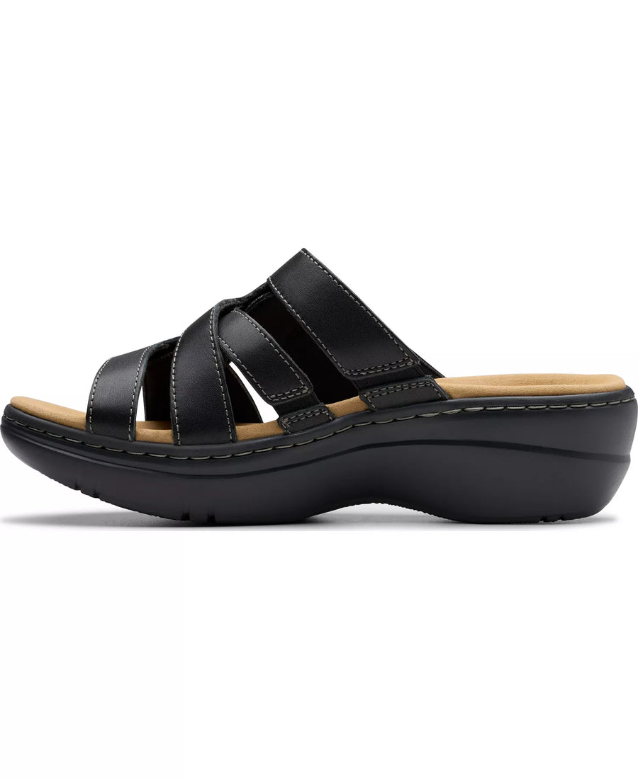 Clarks Merliah2 Cove Casual Leather Wedge Sandals