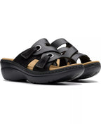 Clarks Merliah2 Cove Casual Leather Wedge Sandals