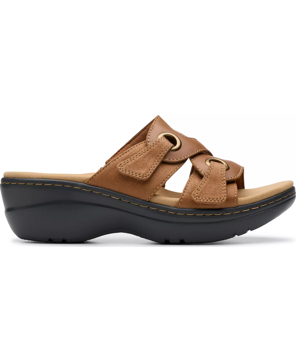 Clarks Merliah2 Cove Casual Leather Wedge Sandals