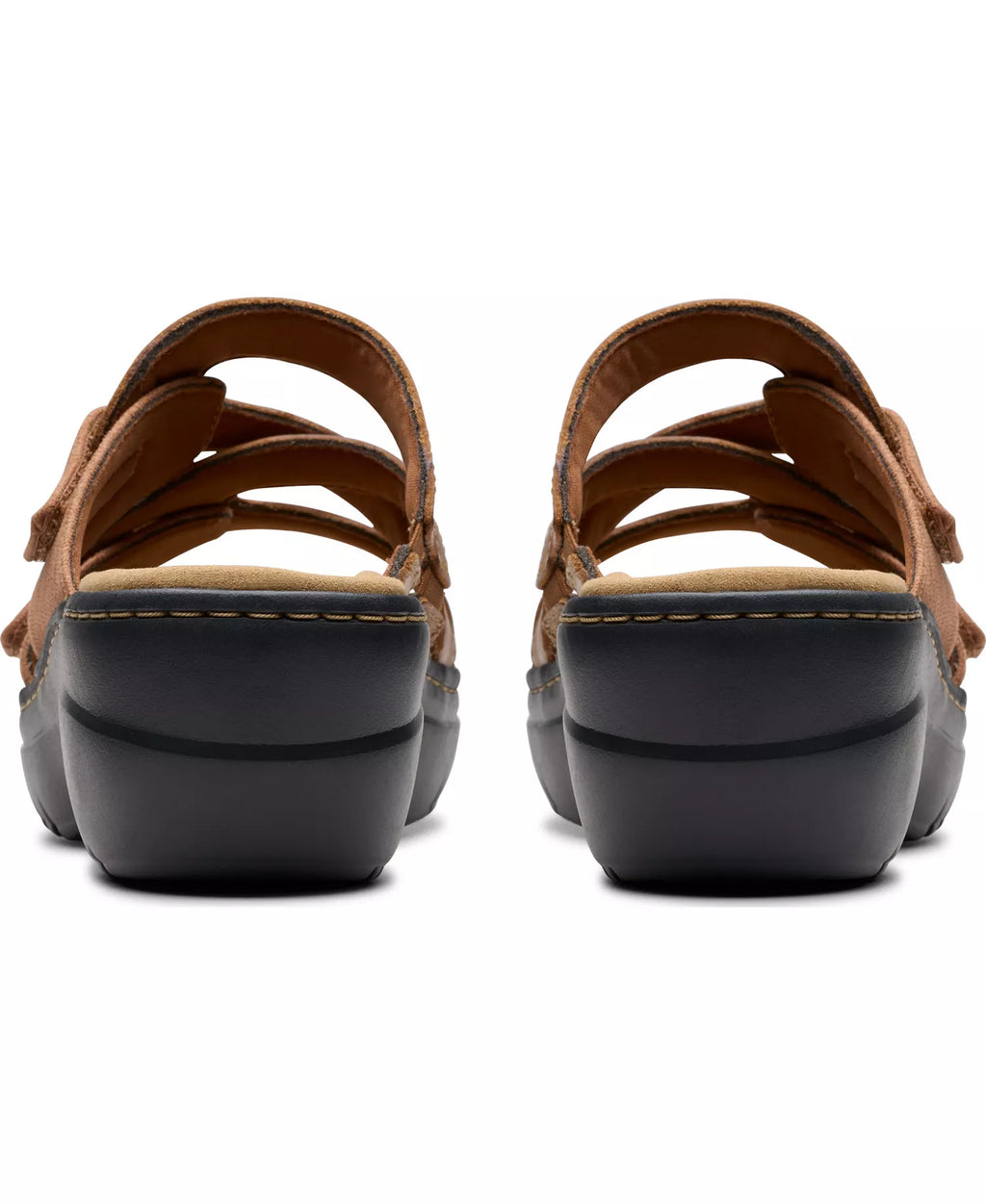 Clarks Merliah2 Cove Casual Leather Wedge Sandals