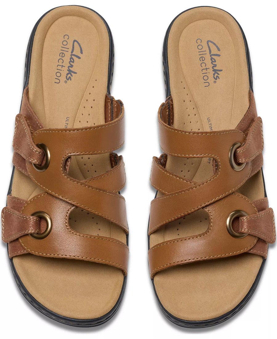 Clarks Merliah2 Cove Casual Leather Wedge Sandals