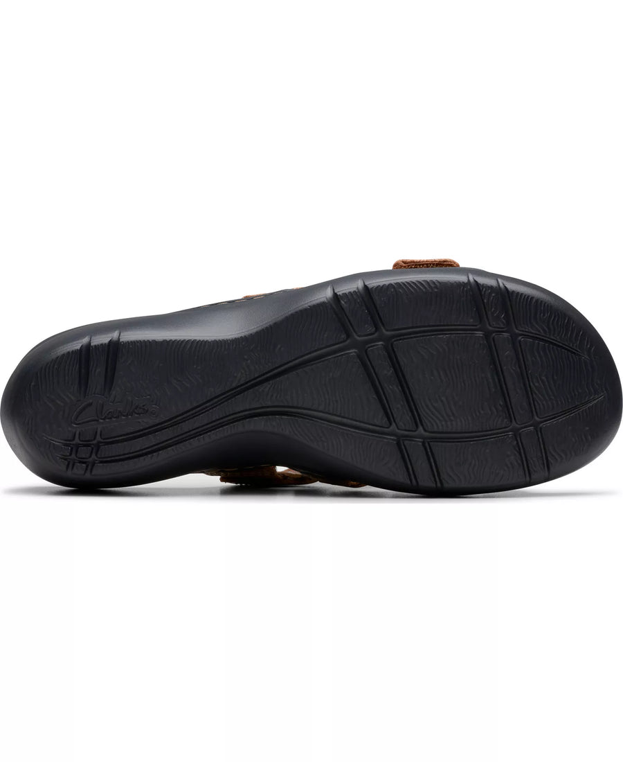 Clarks Merliah2 Cove Casual Leather Wedge Sandals