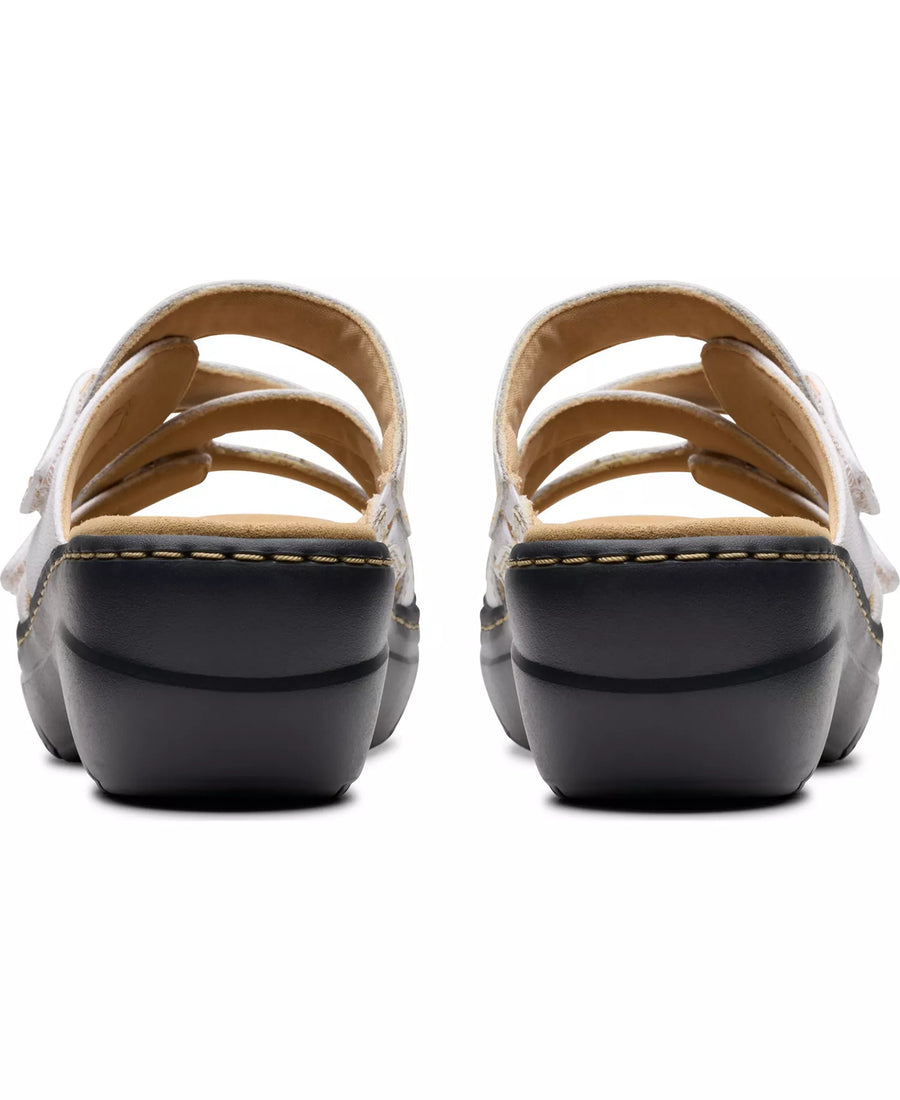 Clarks Women's Merliah2 Cove Casual Leather Wedge Sandals