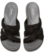 Clarks Cloudsteppers Breeze Rae Cam Slip-On Flat Sandals