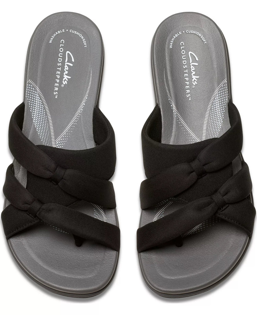 Clarks Cloudsteppers Breeze Rae Cam Slip-On Flat Sandals