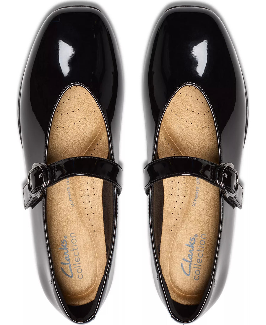 Clarks Women's Jazmynn Iris Square Toe Mary Jane Flats