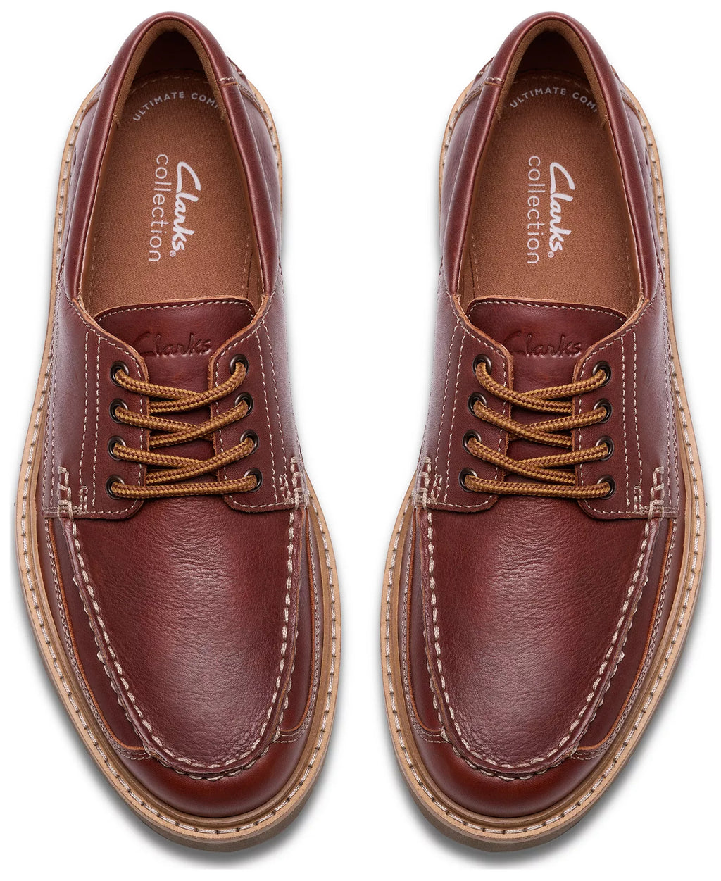 Clarks Men's Weltridge Moc Toe Casual Lace Up Shoe
