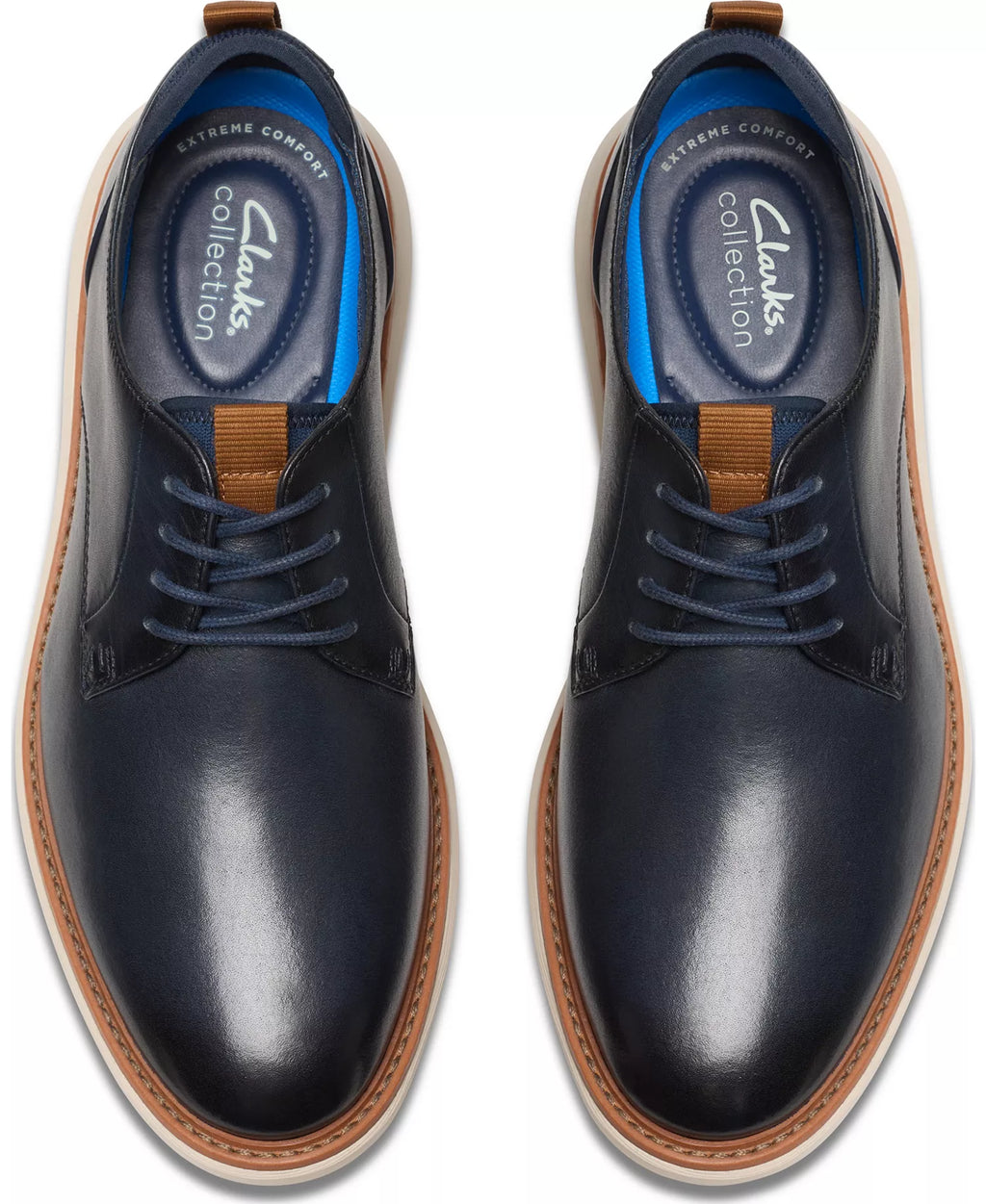 Clarks Collection Men's Brantin Plain Toe Dress Casual Shoes