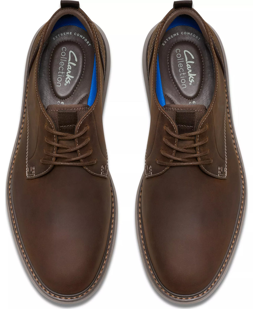 Clarks Collection Men's Brantin Plain Toe Dress Casual Shoes