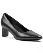 Rockport Women's Merida Total Motion Leather Block Heel Pumps