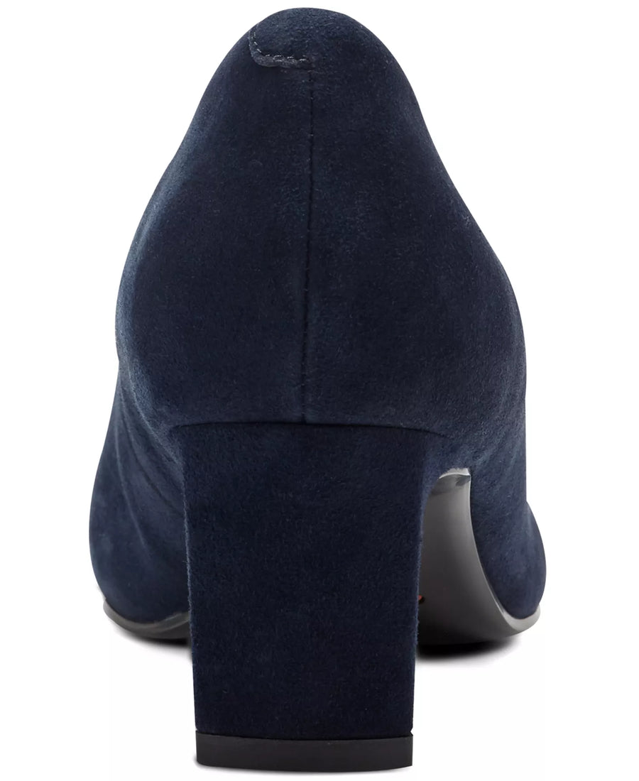 Rockport Women's Merida Total Motion Leather Block Heel Pumps