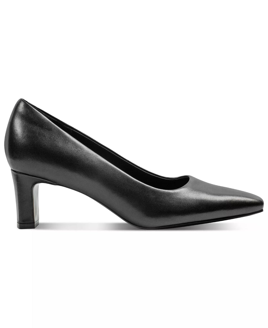 Rockport Women's Merida Total Motion Leather Block Heel Pumps