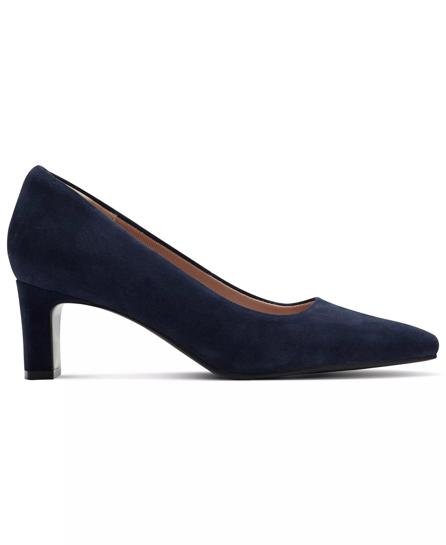 Rockport Women's Merida Total Motion Leather Block Heel Pumps
