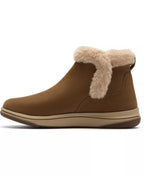 Clarks Women's Breeze Faux Fur Round Toe Booties