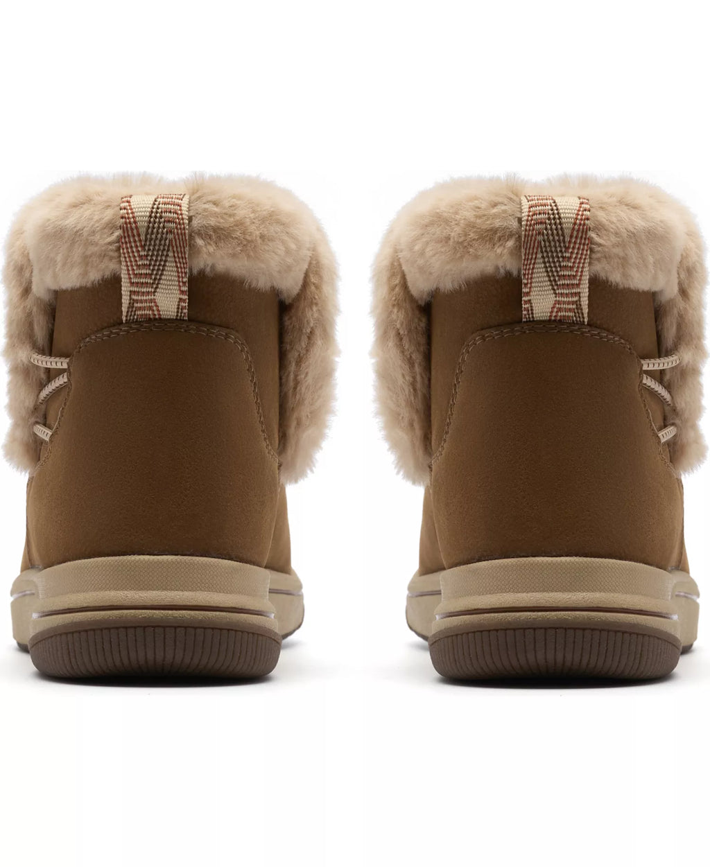 Clarks Women's Breeze Faux Fur Round Toe Booties