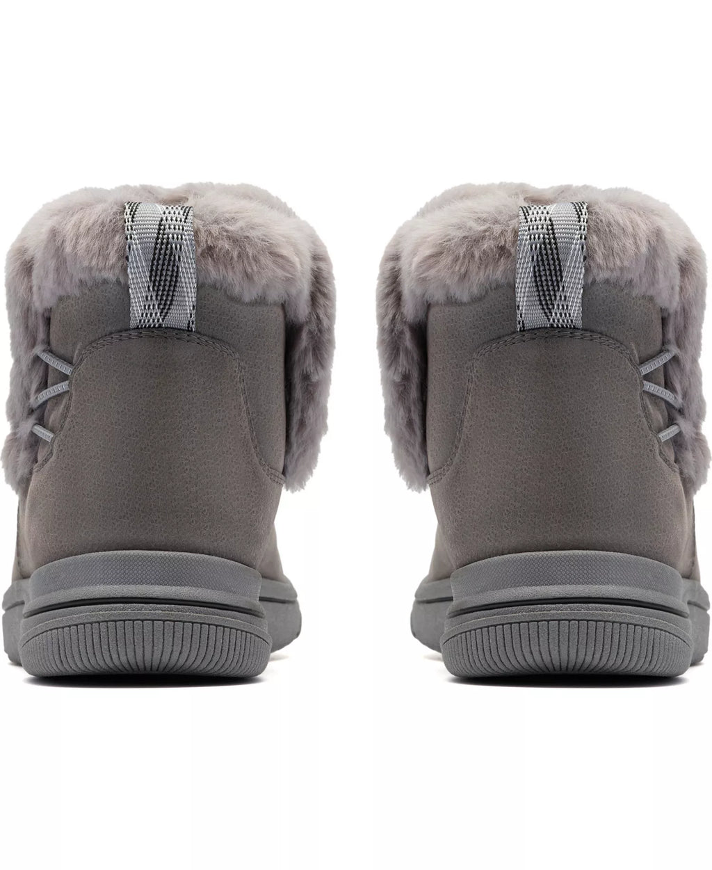 Clarks Women's Breeze Faux Fur Round Toe Booties
