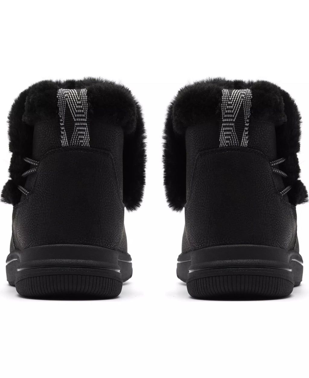 Clarks Women's Breeze Faux Fur Round Toe Booties
