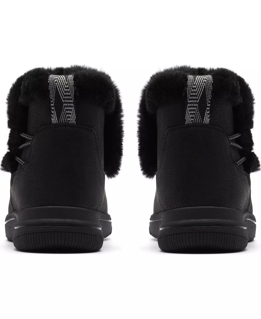 Clarks Women's Breeze Faux Fur Round Toe Booties