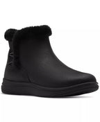 Clarks Women's Breeze Faux Fur Round Toe Booties