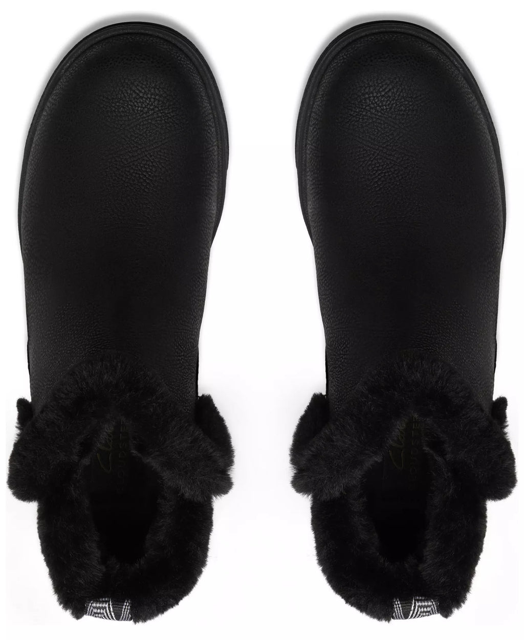 Clarks Women's Breeze Faux Fur Round Toe Booties