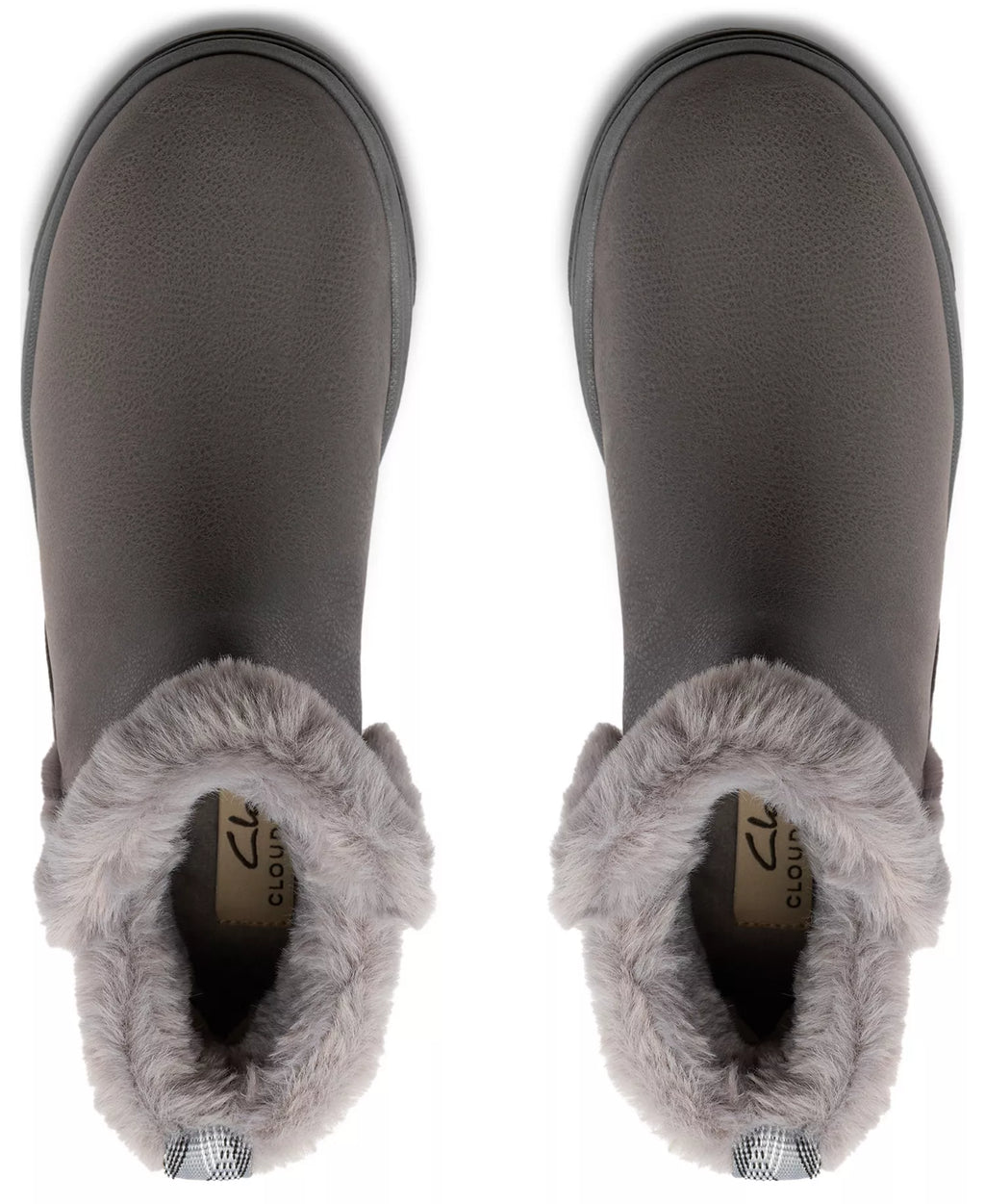 Clarks Women's Breeze Faux Fur Round Toe Booties