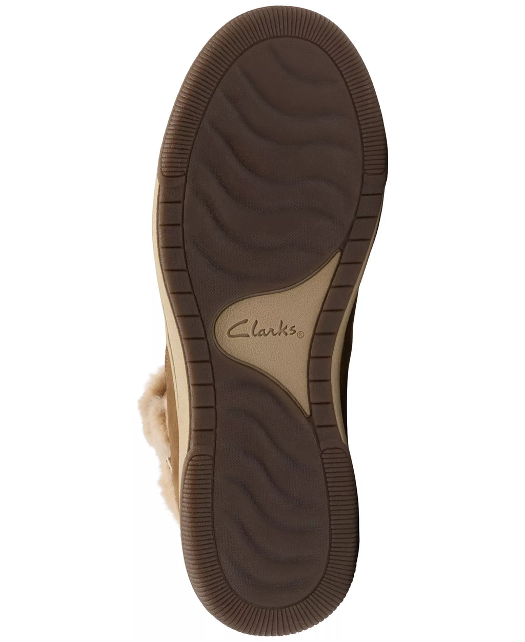 Clarks Women's Breeze Faux Fur Round Toe Booties