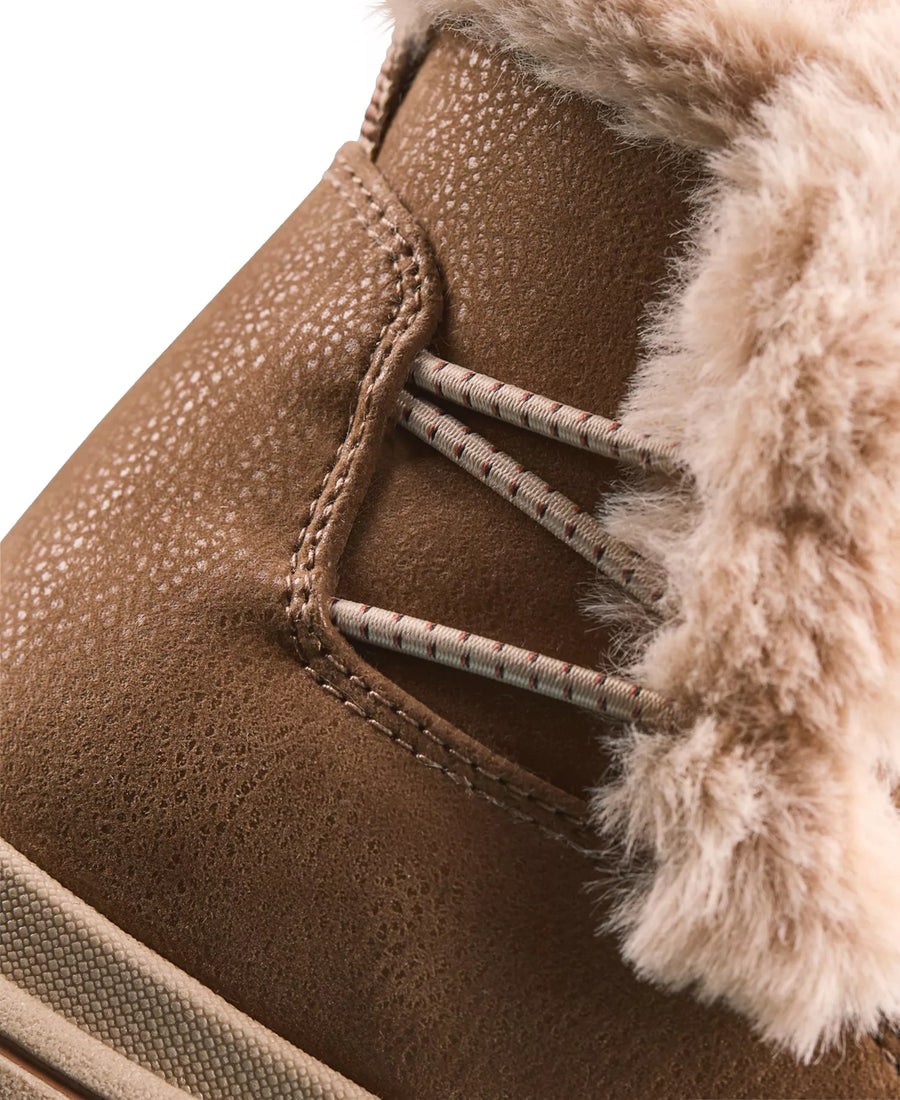 Clarks Women's Breeze Faux Fur Round Toe Booties