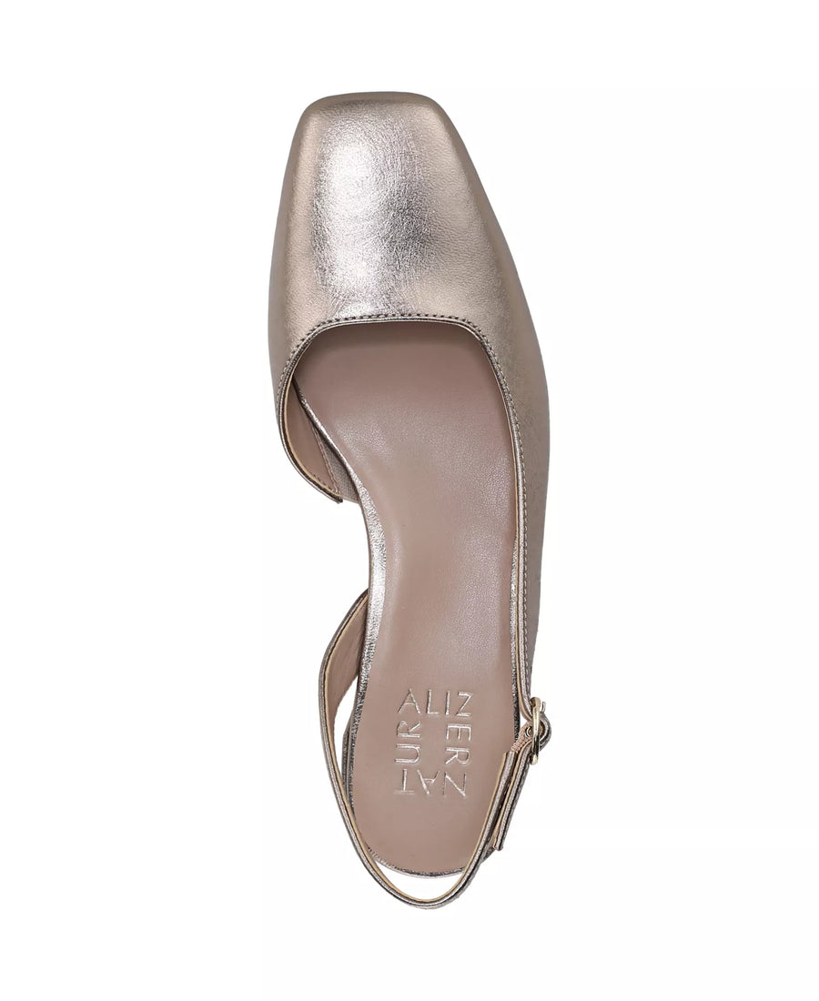 Naturalizer Women's Jayla Mid-Heel Square Toe Slingback Pumps