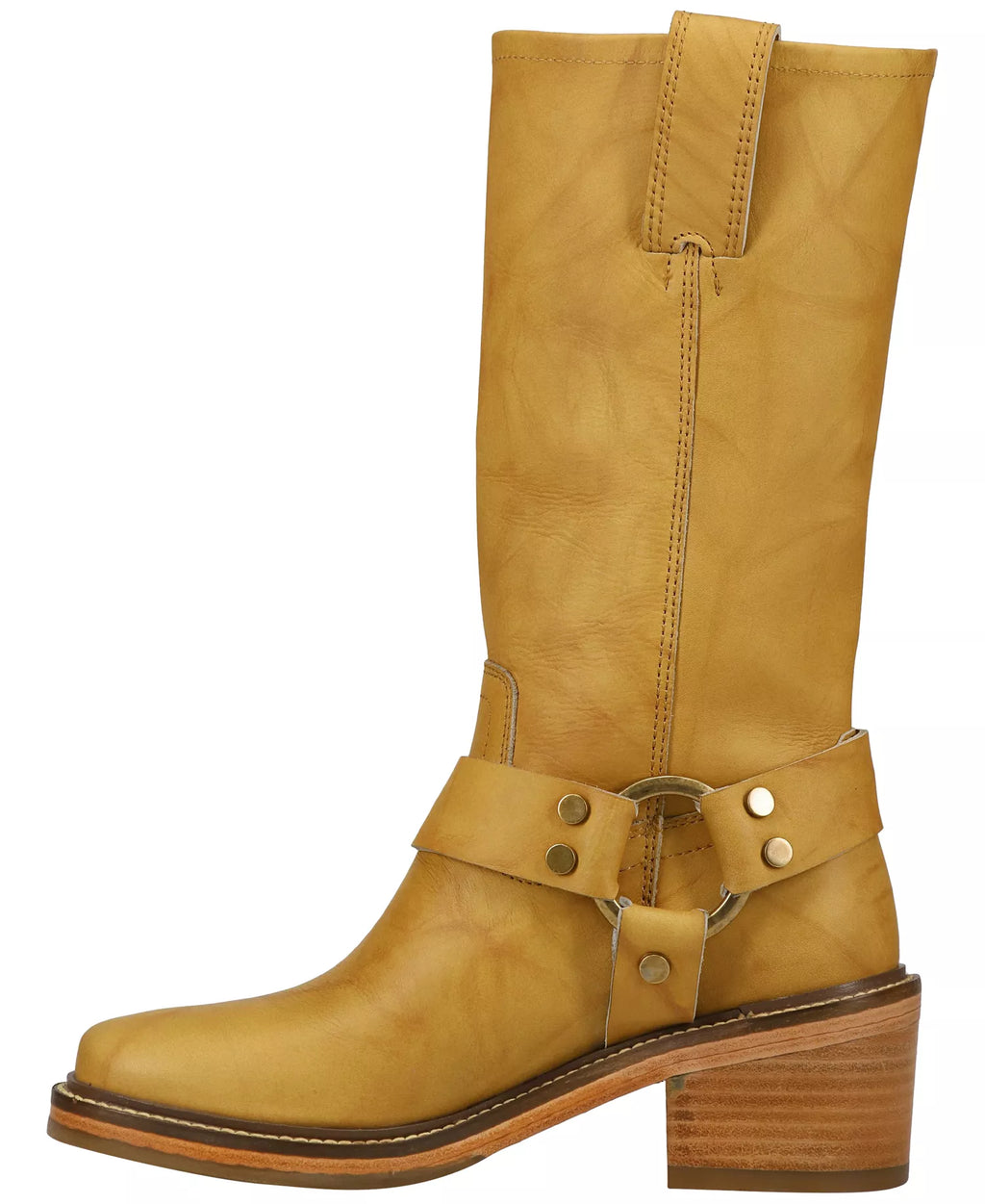 Frye Women's Kate Harness Block Heel Leather Boots
