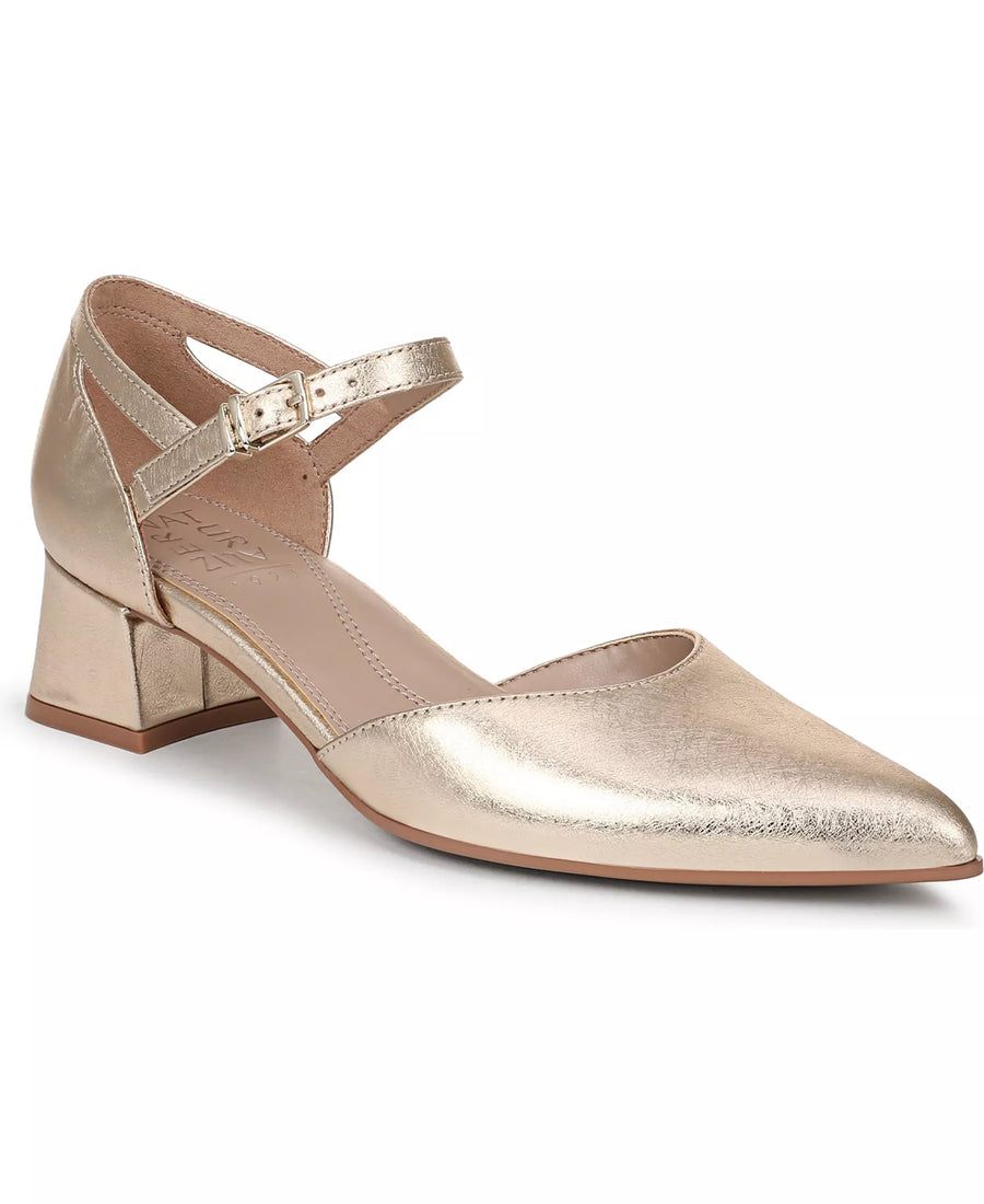Naturalizer Women's Maddox Block Heel Ankle Strap Pumps
