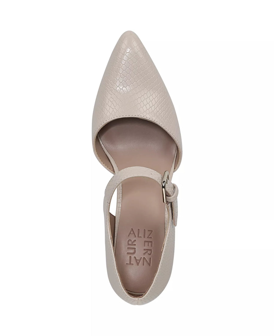 Naturalizer Women's Pixie Mary Jane Pointed Toe Block Heel Pumps