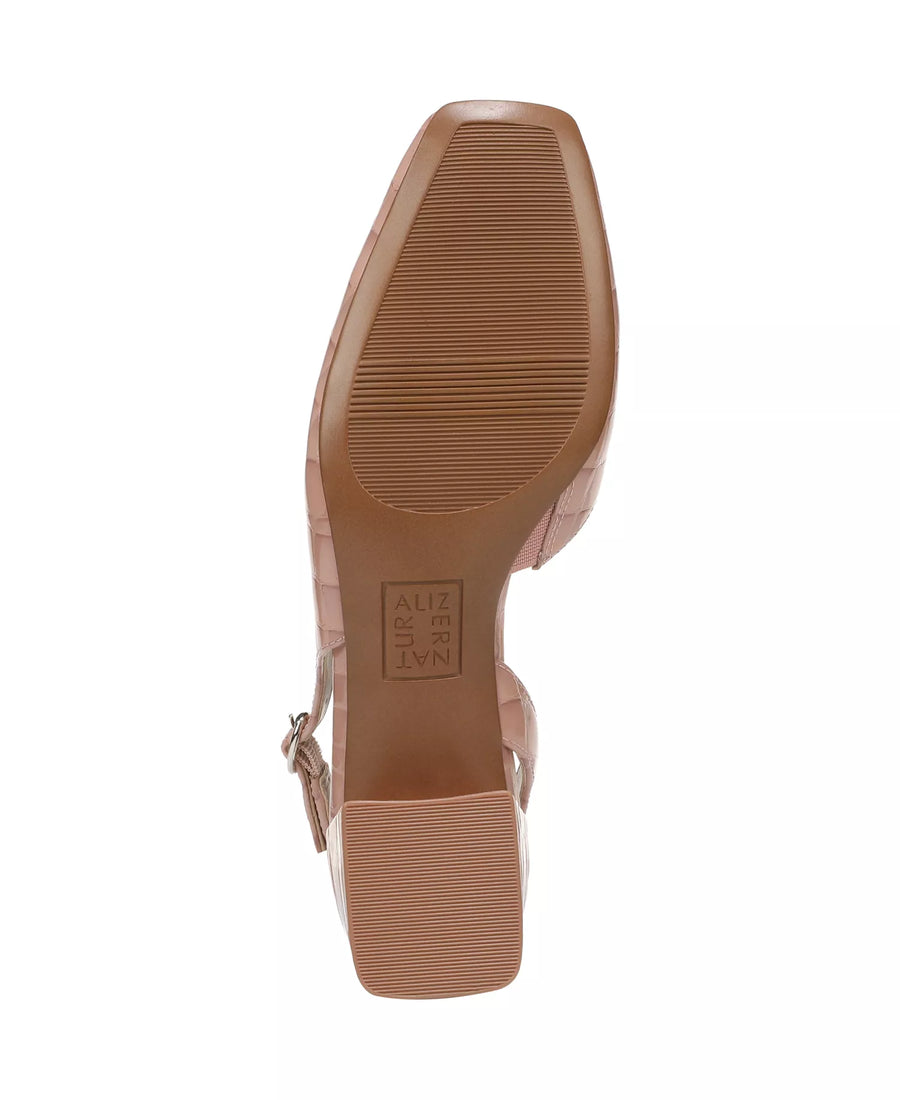 Naturalizer Women's Jayla Mid-Heel Square Toe Slingback Pumps