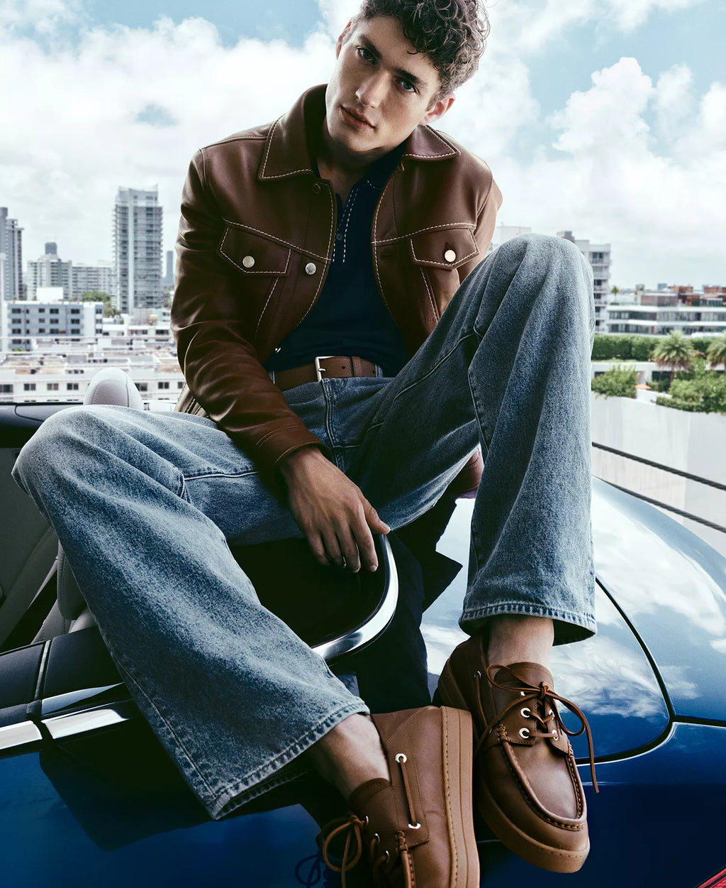 Michael Kors Men's Aiden Slip-On Boat Shoes