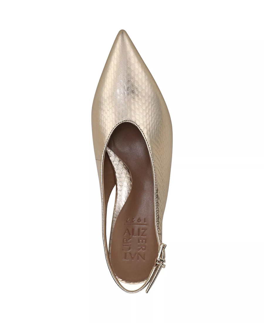 Naturalizer Women's Nicolette Pointed Toe Kitten Heel Slingback Pumps