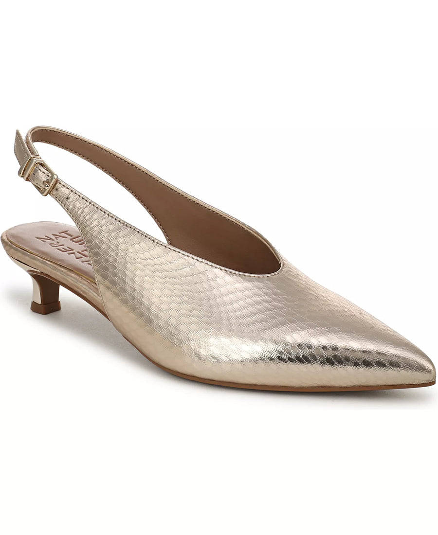 Naturalizer Women's Nicolette Pointed Toe Kitten Heel Slingback Pumps