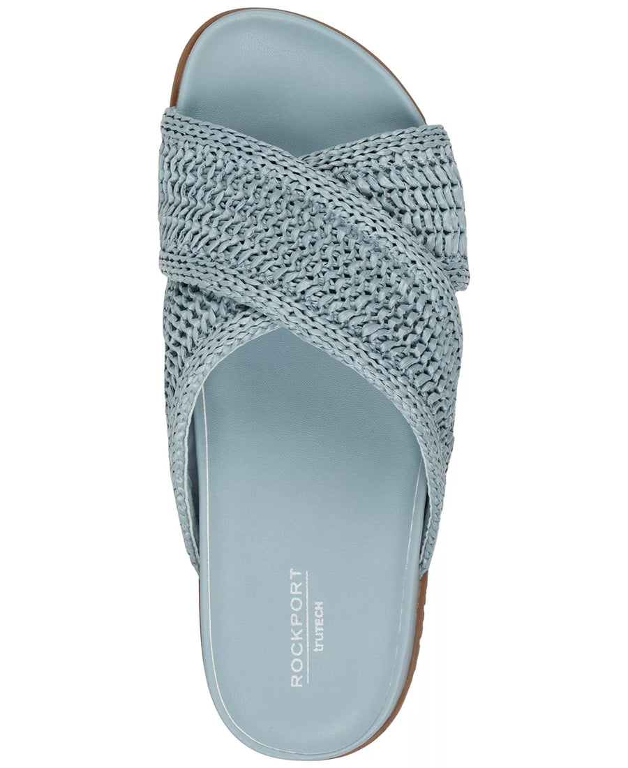 Rockport Women's Leia Crisscross Flat Footbed Sandals