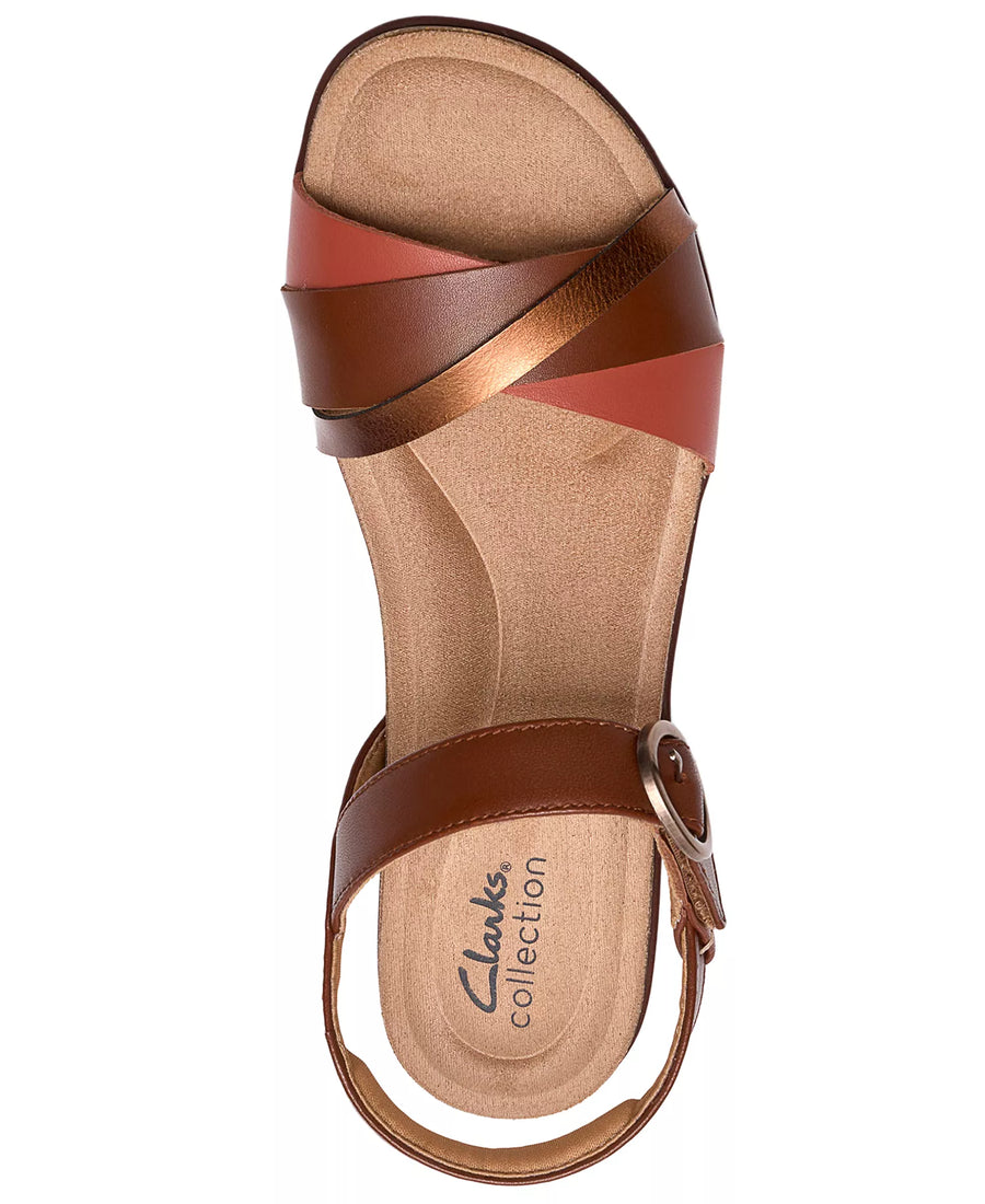 Clarks Women's Kacha Twist Round Toe Sandals
