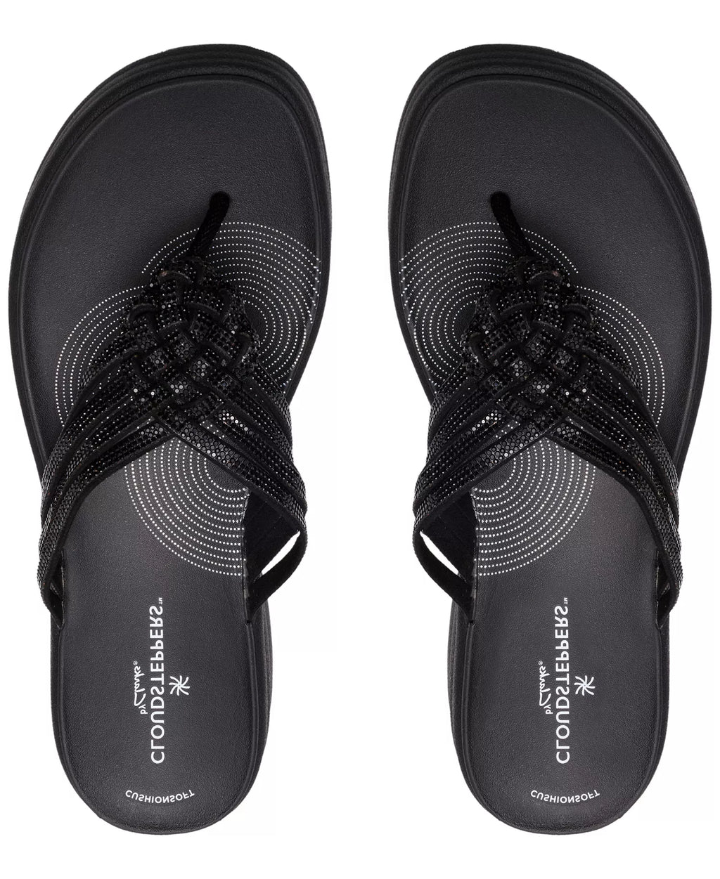 Clarks Women's Cloudsteppers Drift Gem Round Toe Sandals