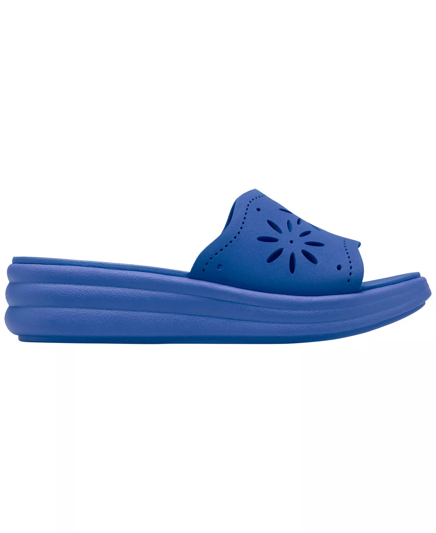 Clarks Women's Drift Floral Slip-On Wedge Sandals