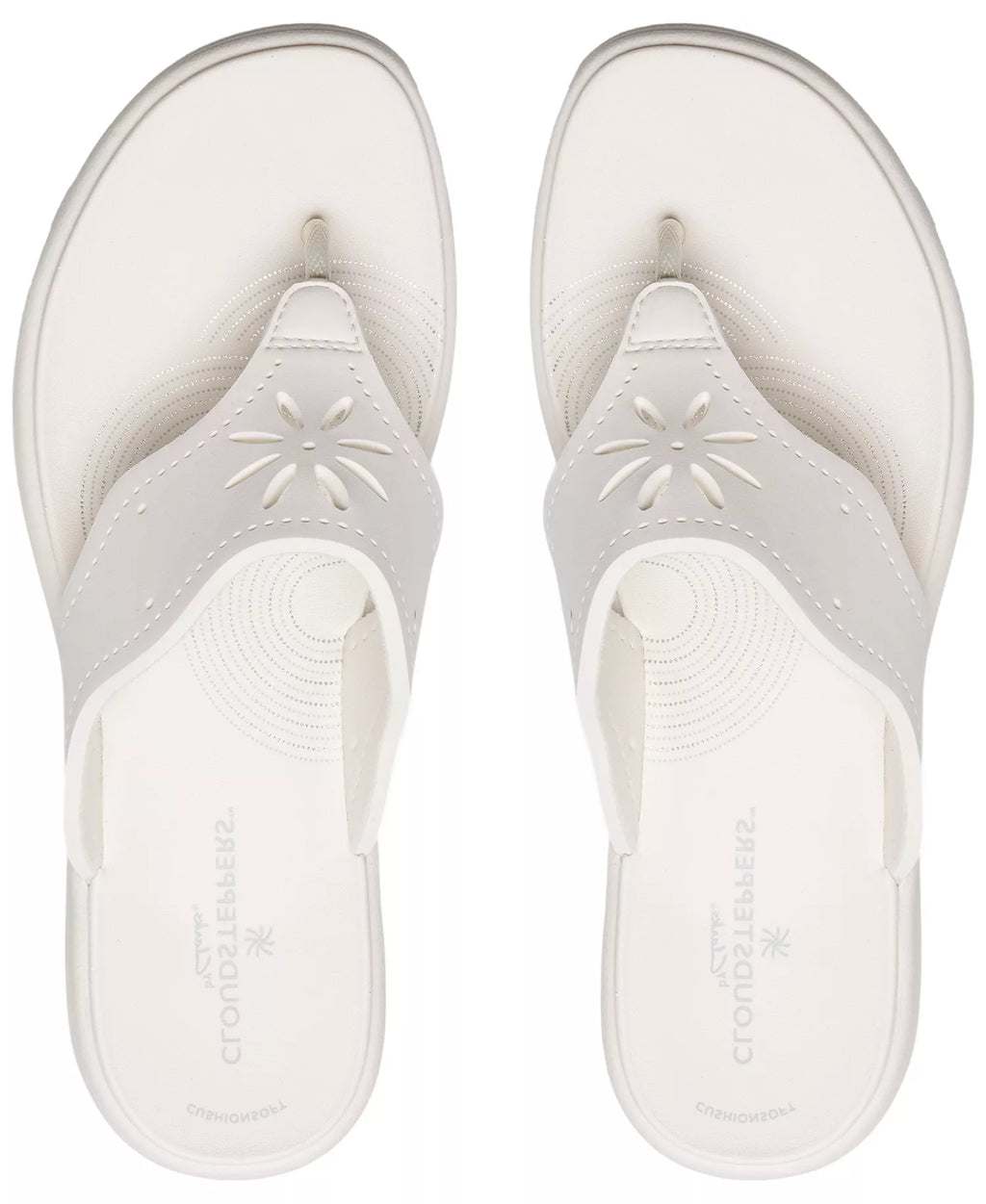 Clarks Women's Cloudsteppers Drift Daisy Slip-On Sandals