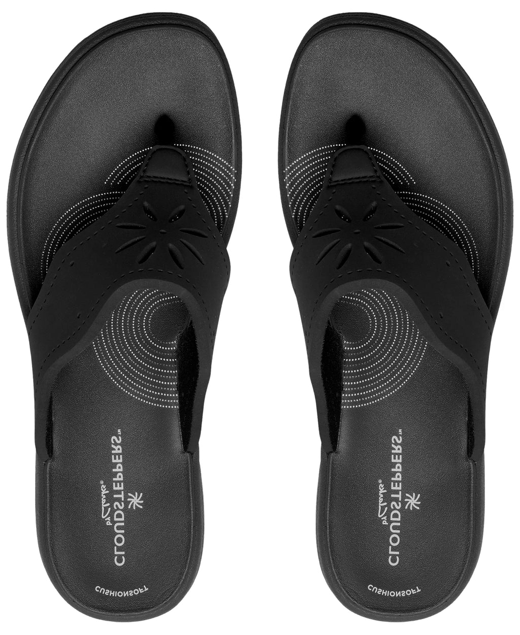 Clarks Women's Cloudsteppers Drift Daisy Slip-On Sandals