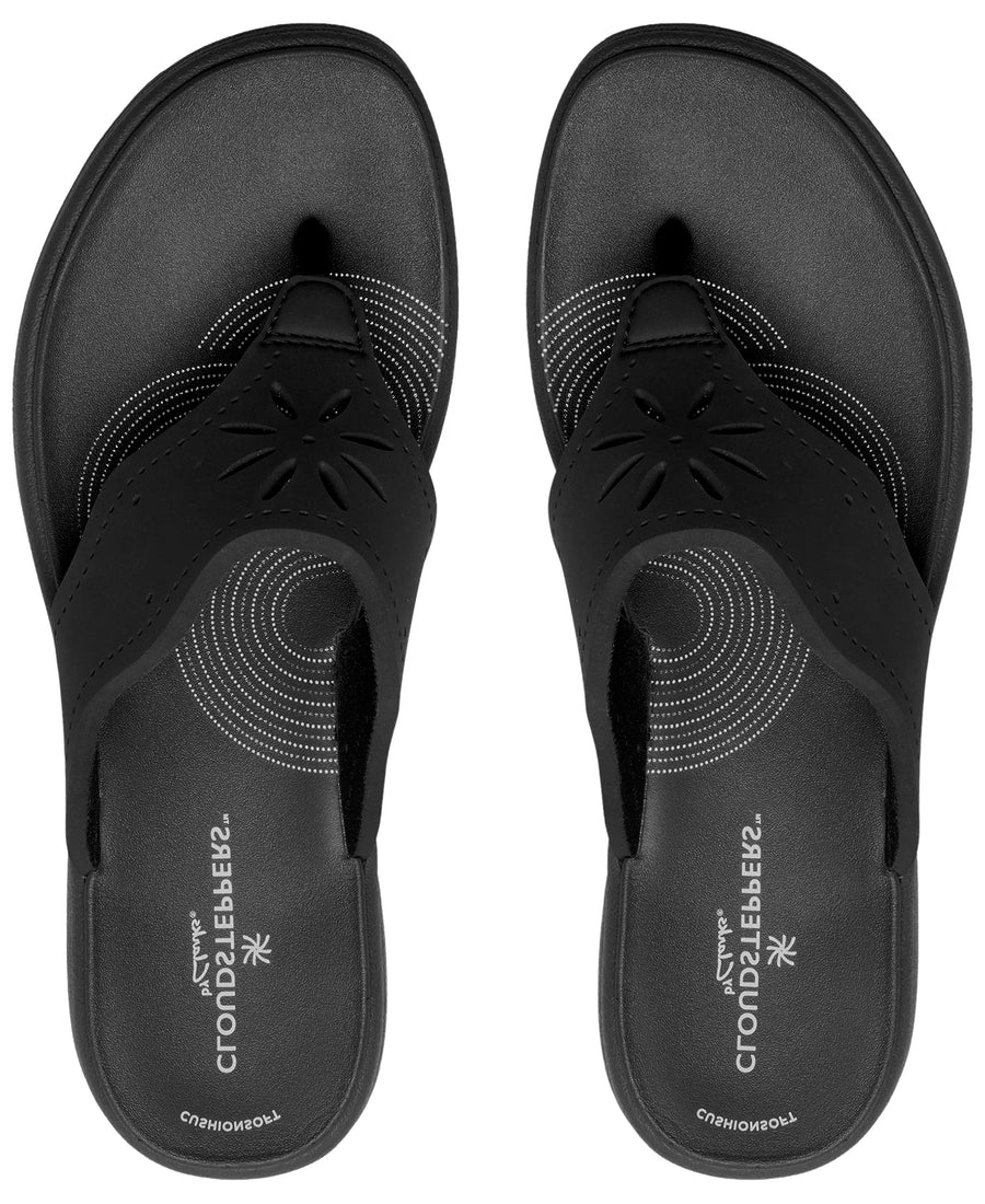 Clarks Women's Cloudsteppers Drift Daisy Slip-On Sandals
