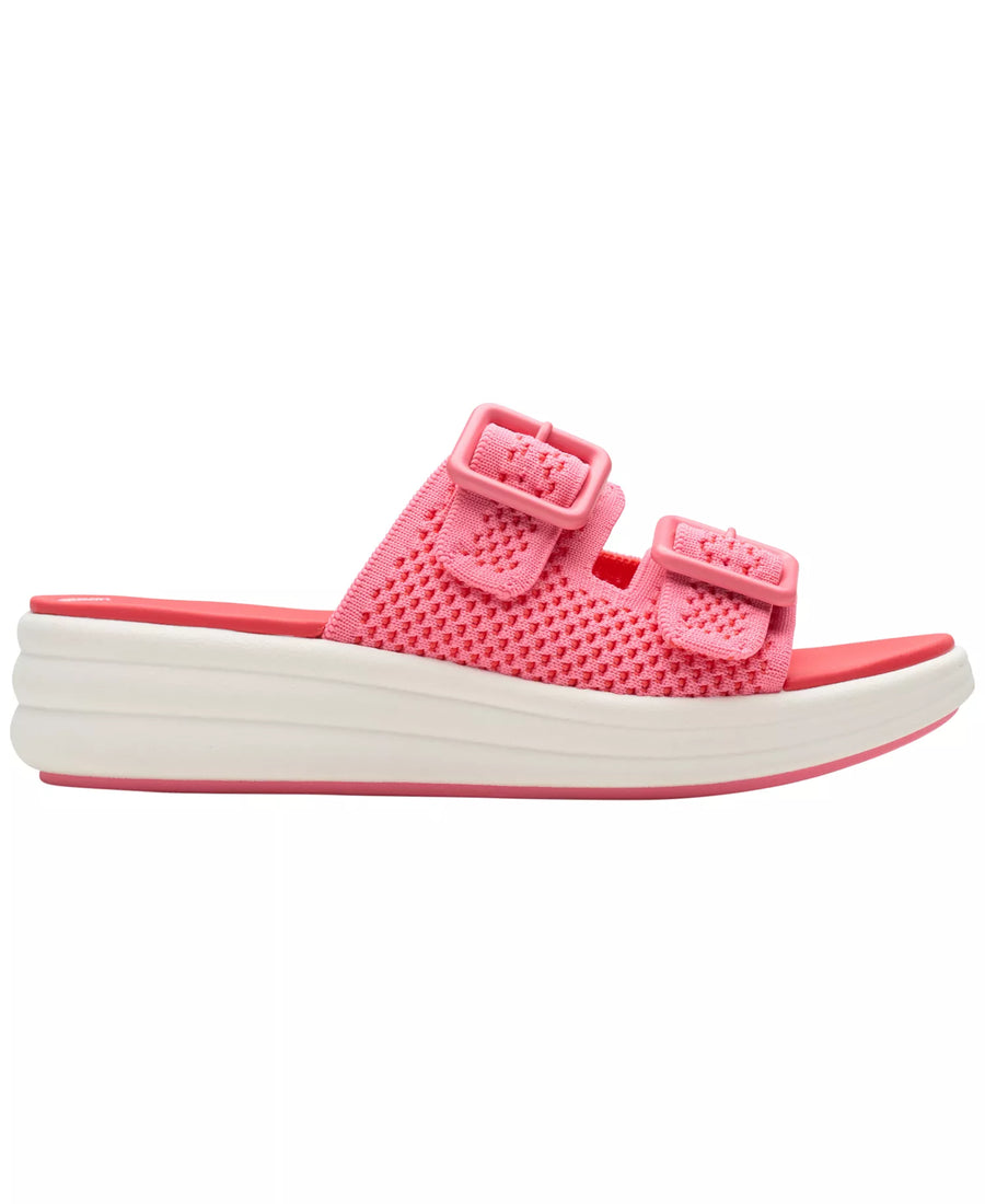 Clarks Women's Drift Faye Round Toe Wedge Sandals