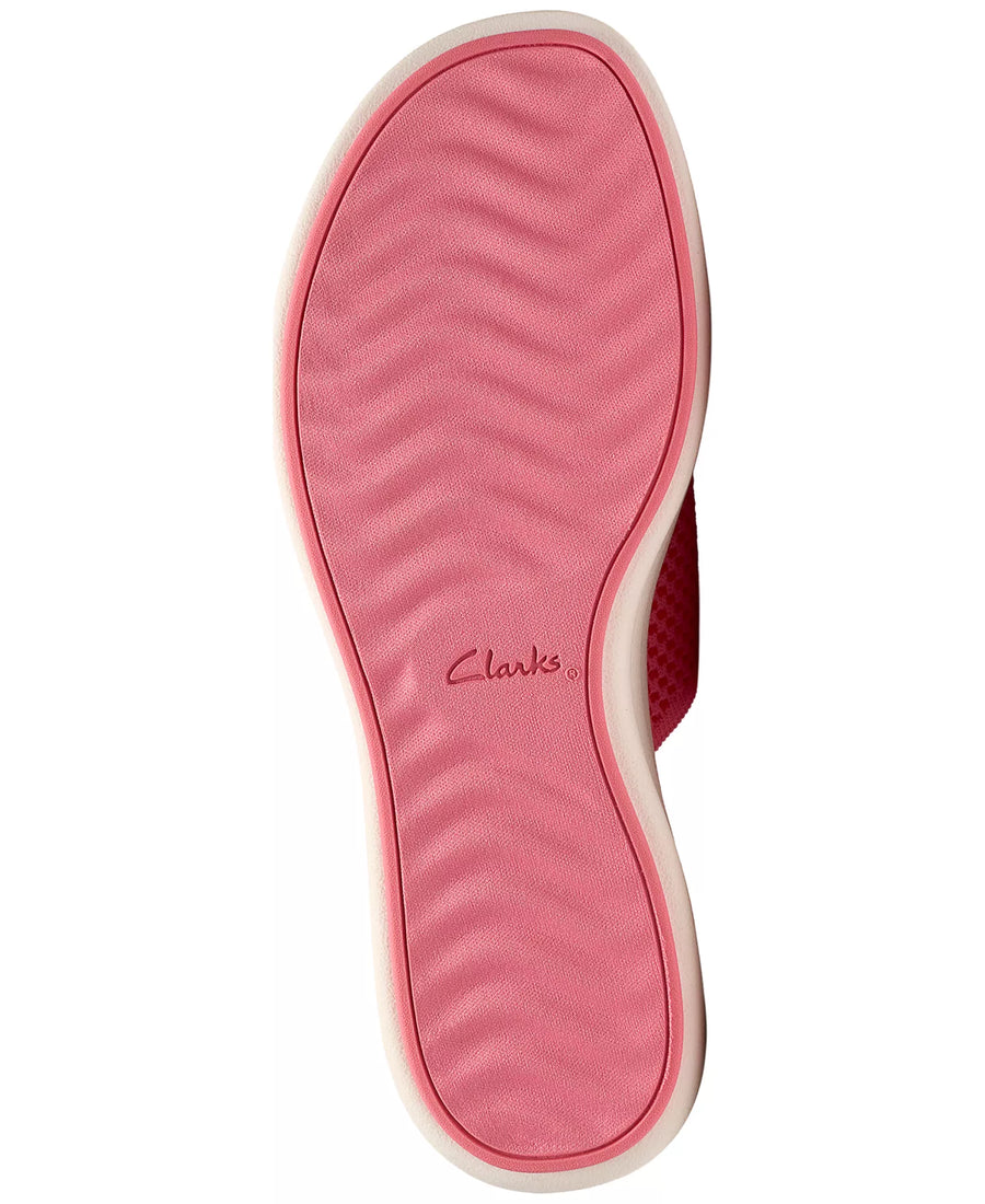 Clarks Women's Drift Faye Round Toe Wedge Sandals