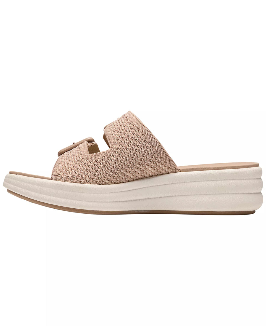Clarks Women's Drift Faye Round Toe Wedge Sandals