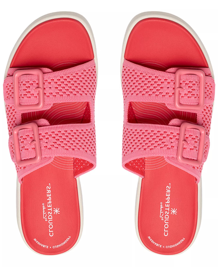 Clarks Women's Drift Faye Round Toe Wedge Sandals